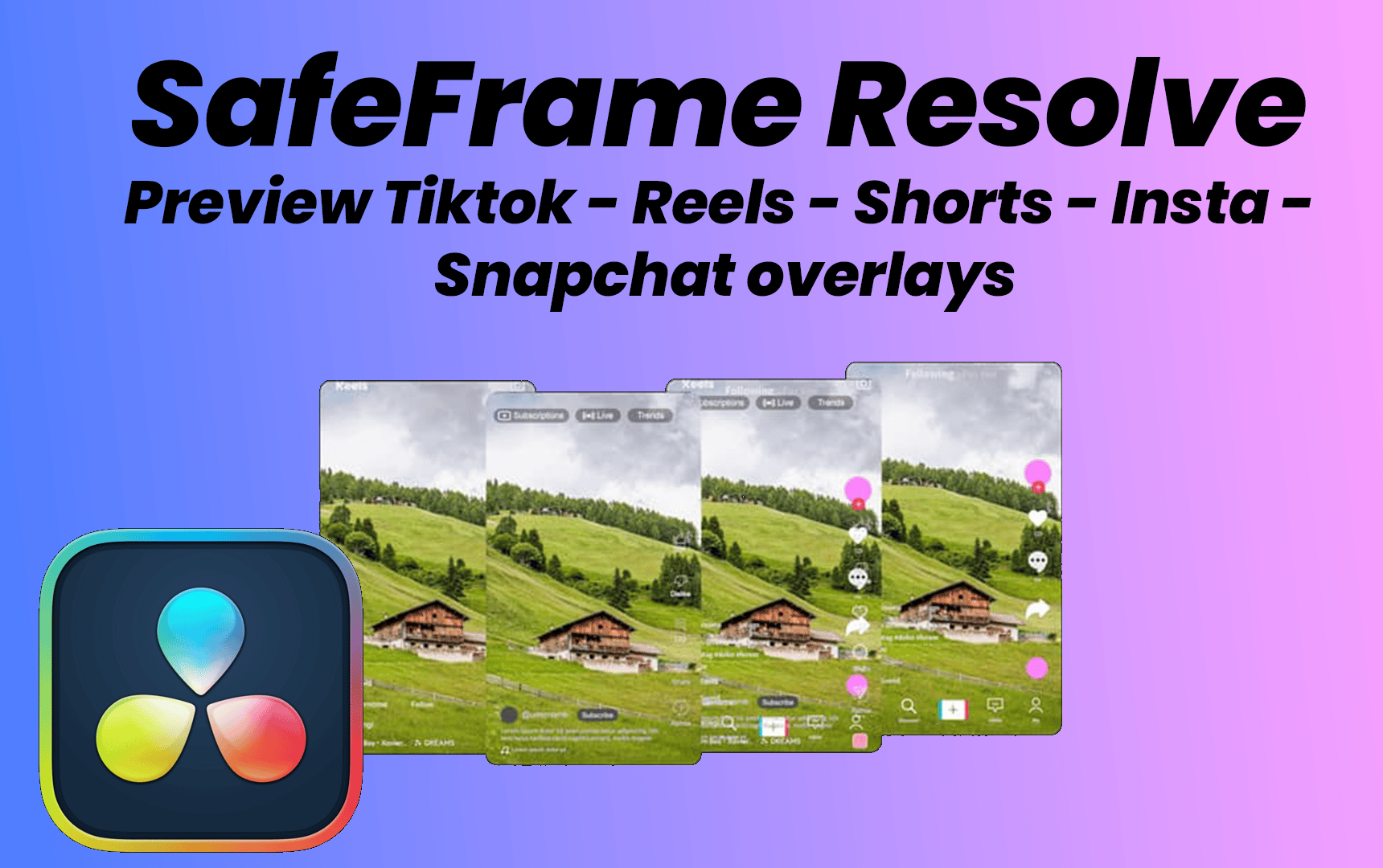 SafeFrame Davinci Resolve